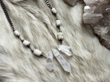 Trinity quartz necklace