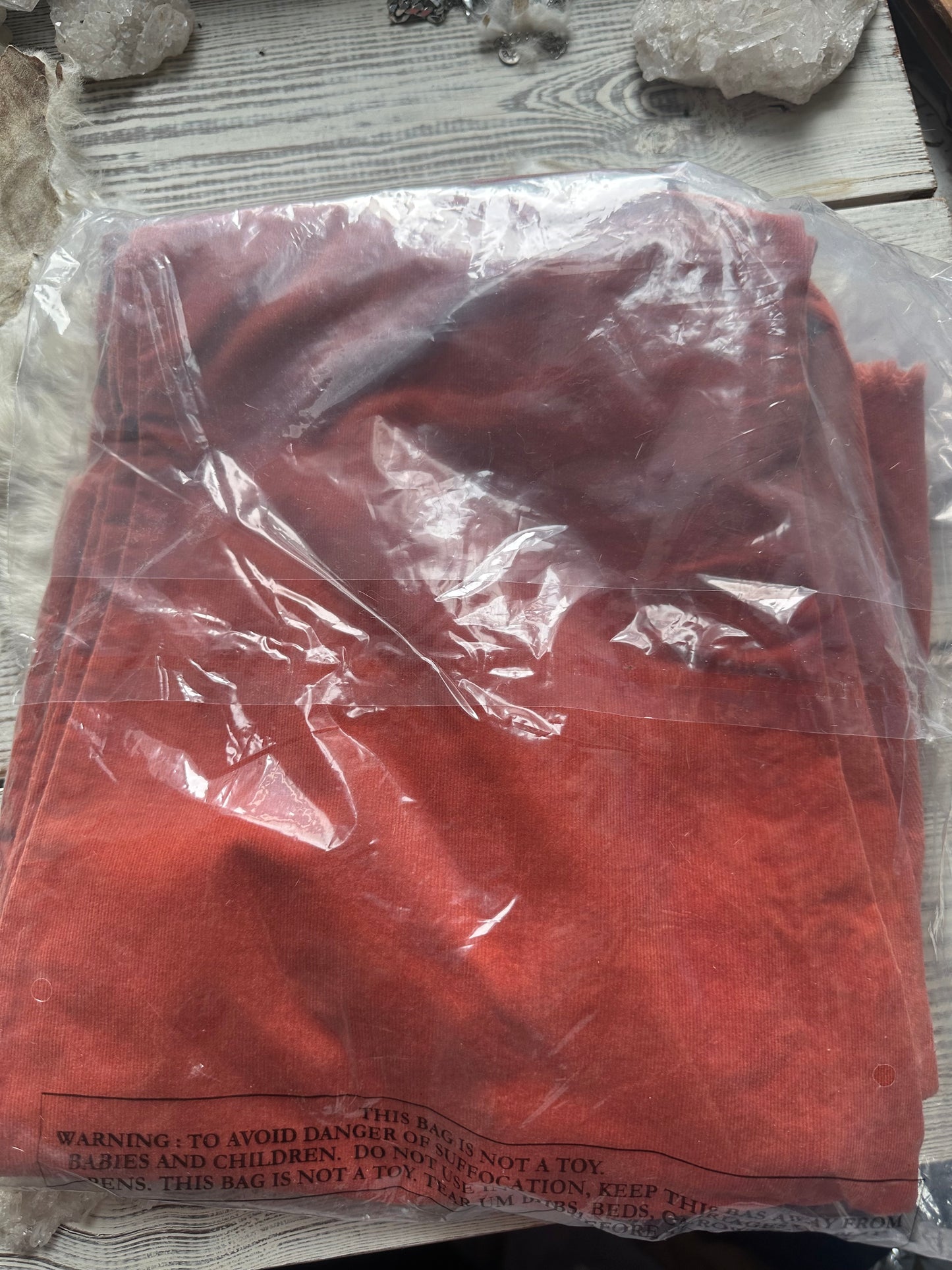 Free People Ray of Sunshine Corduroy Flares Rust size 32 brand new in package