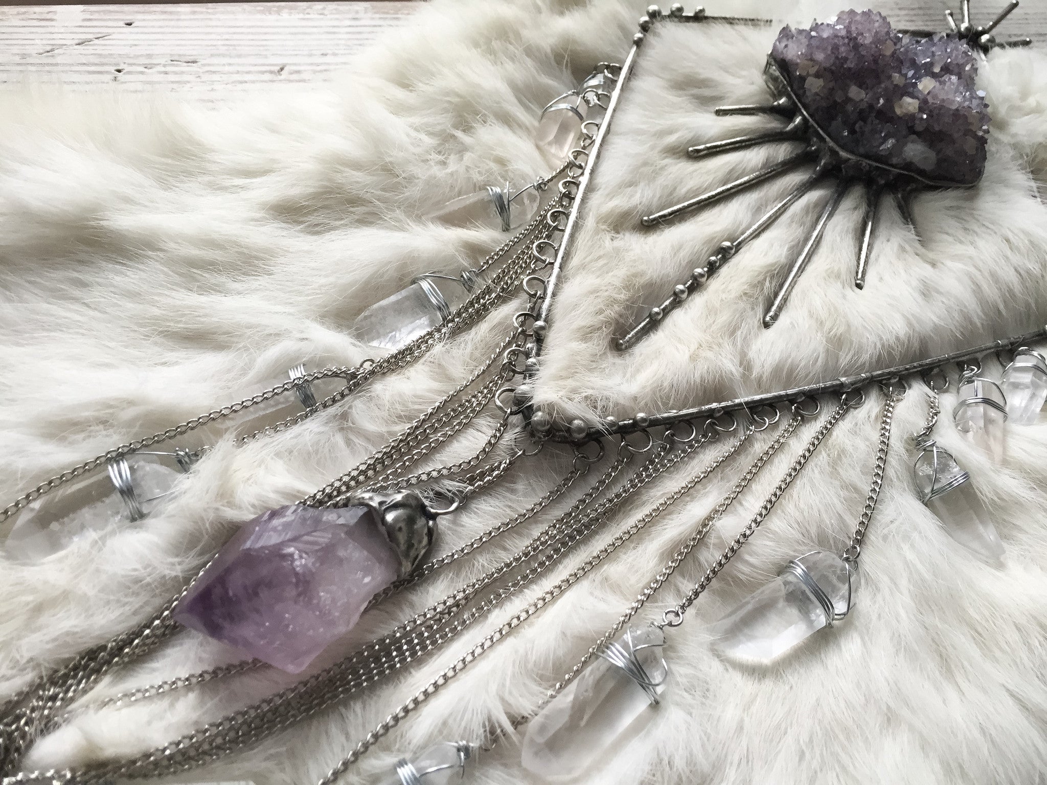 Amethyst starburst dream shield