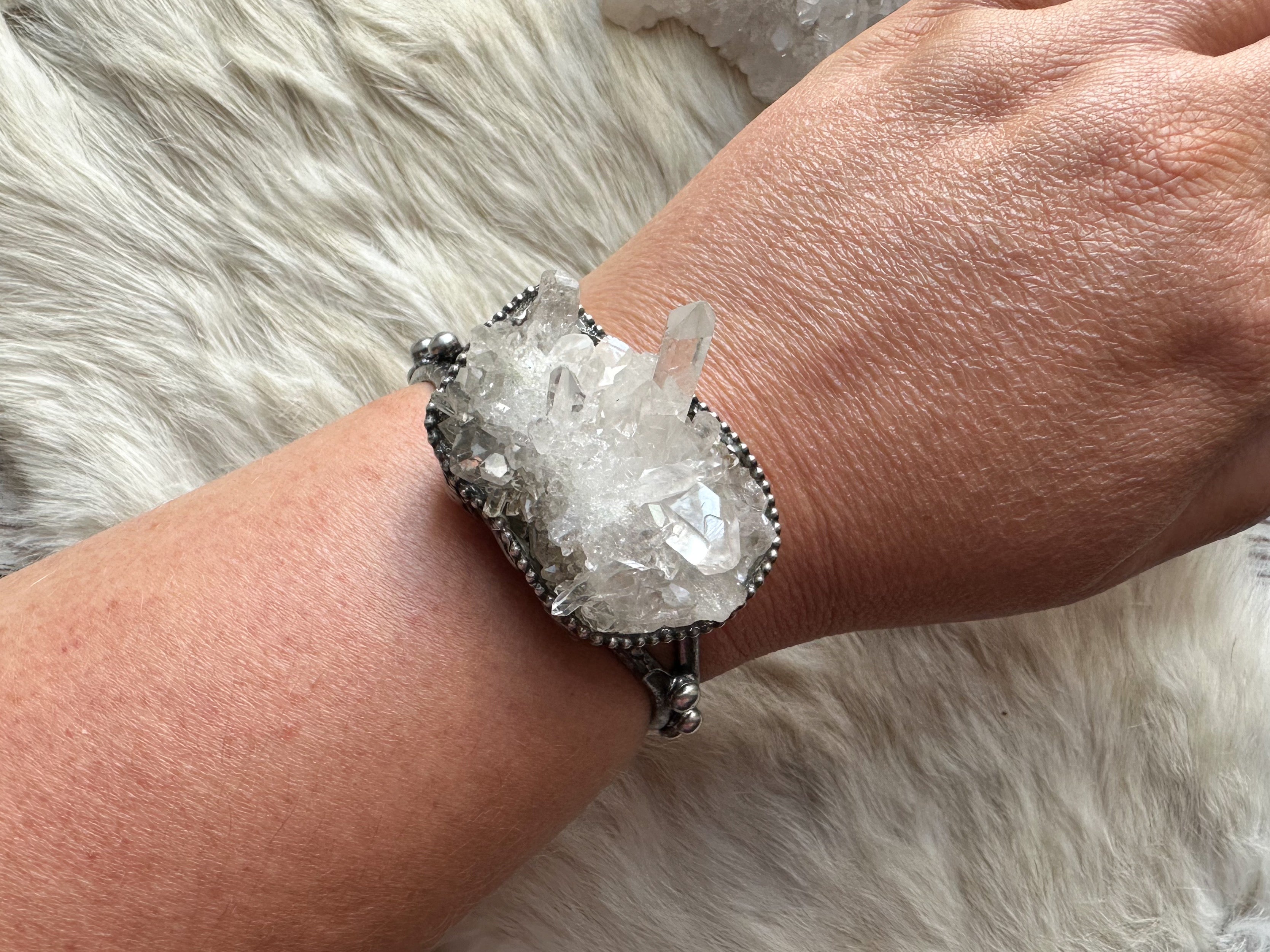 Quartz Cluster Power Cuff