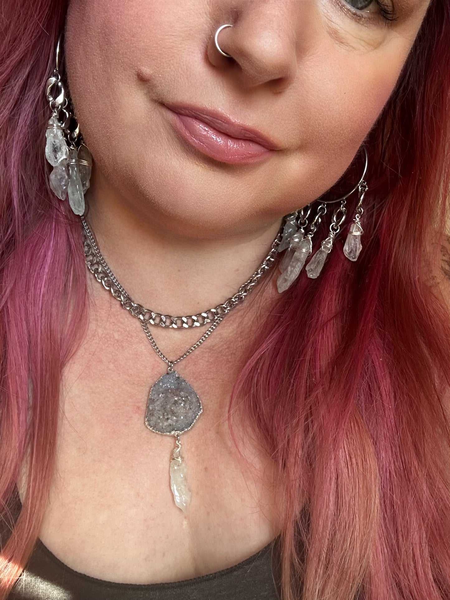 Luck Magic amulet layered necklace
