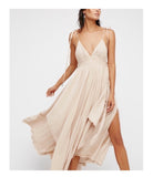 Free People tropical heat maxi dress Ivory rare size S