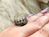 Golden Ray crystal power ring size 8
