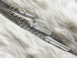 Quartz and chain fringe hair jewelry