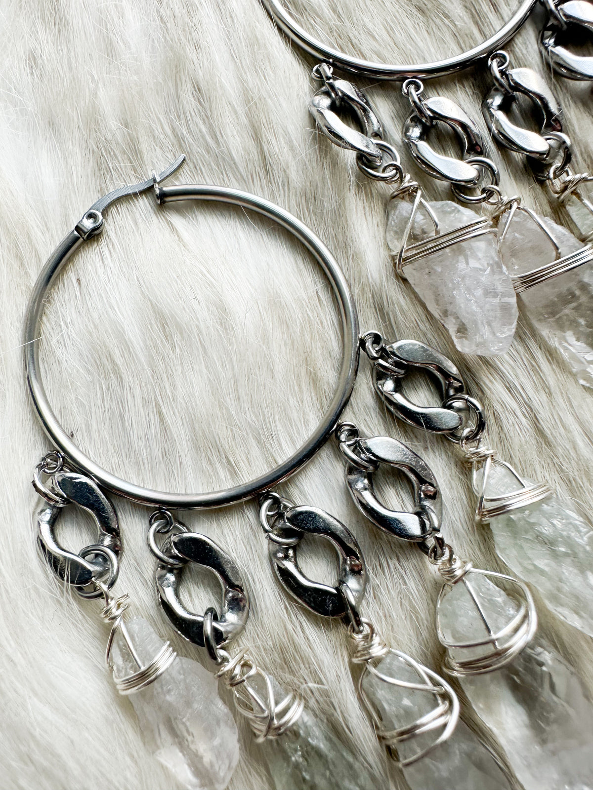 New Horizons hoop earrings