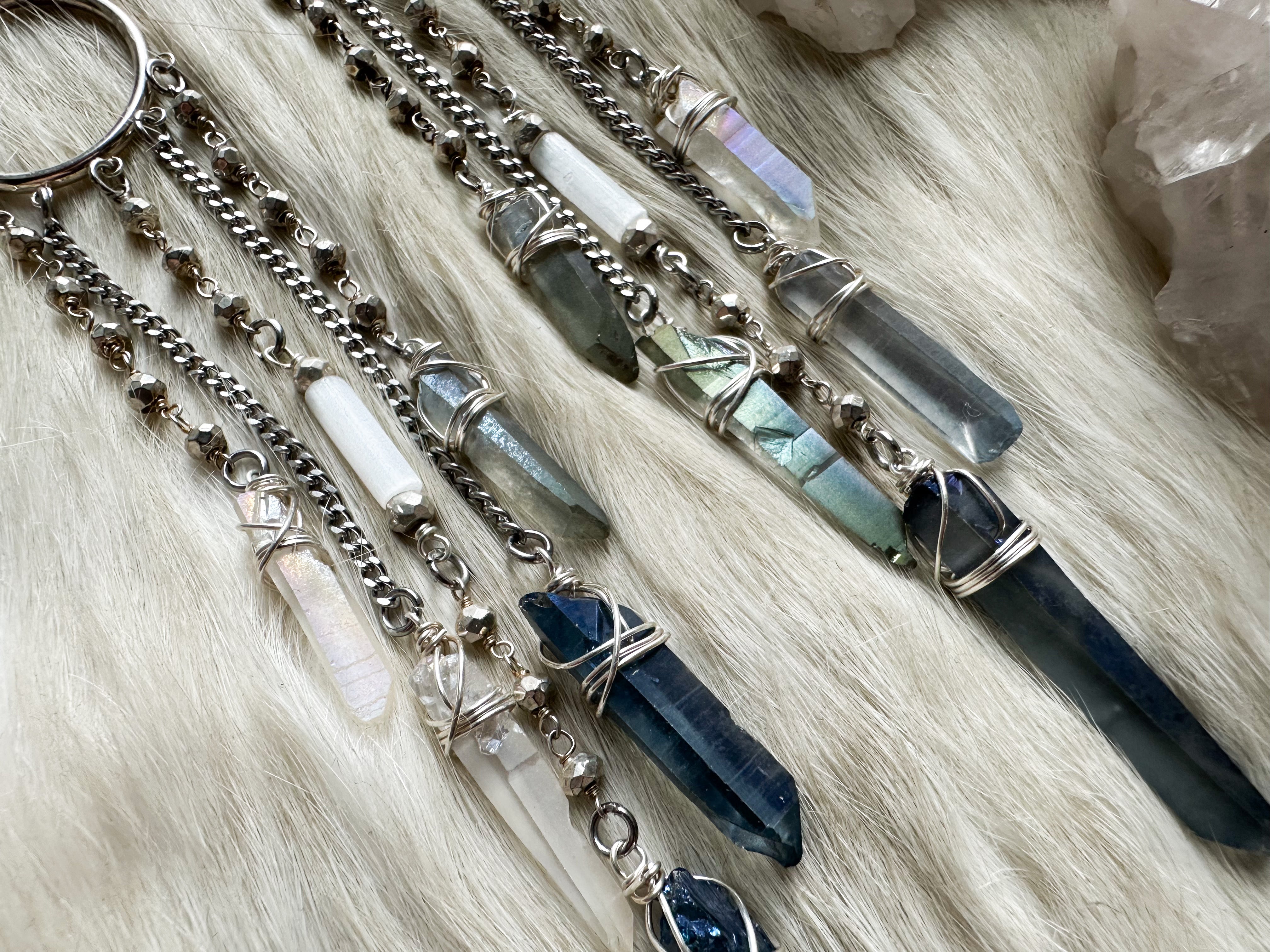 Fae Crystal fringe earrings