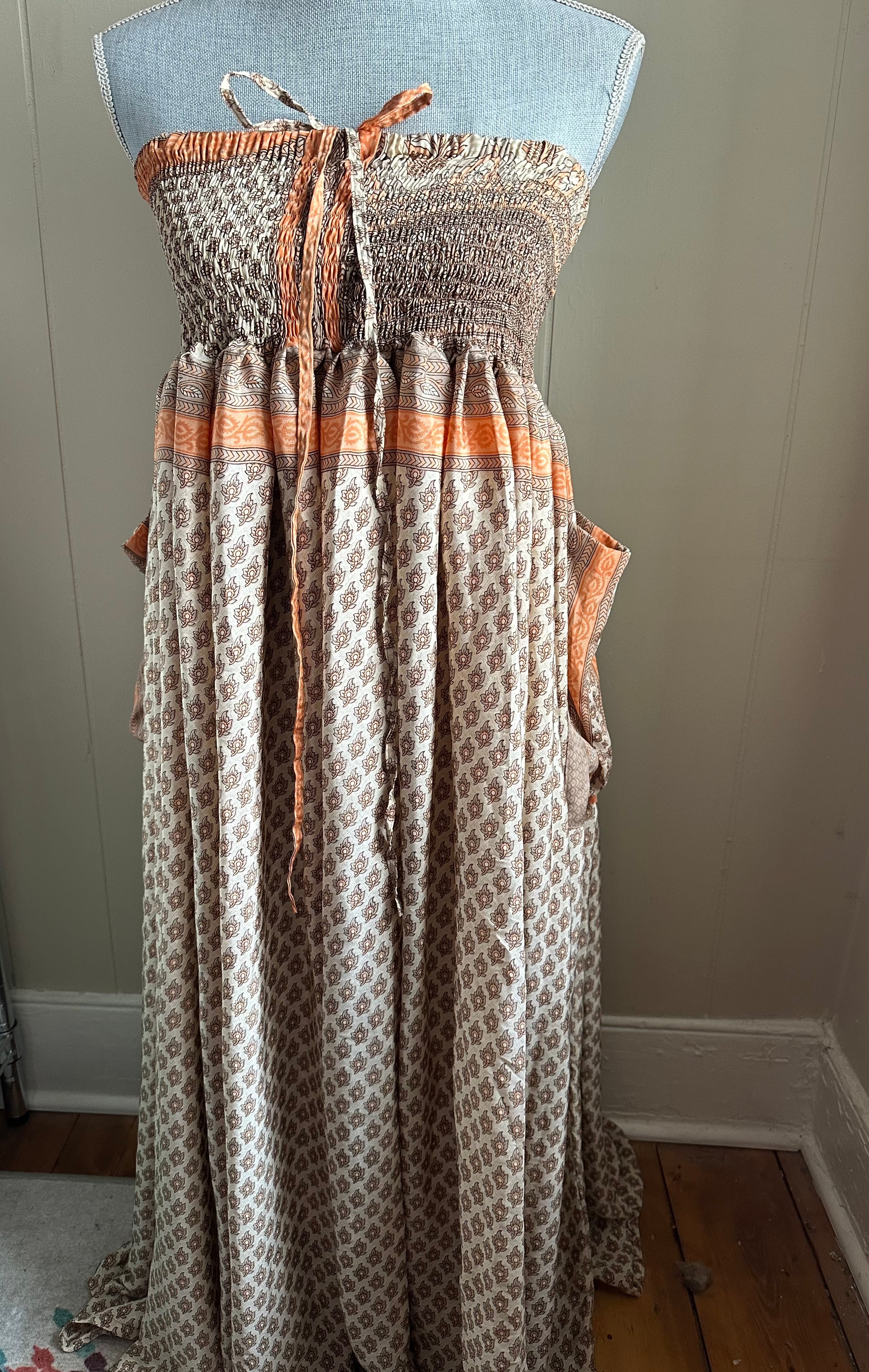 Kantha Bae Silk Magic Maxi convertible maxi skirt/dress free size brand new