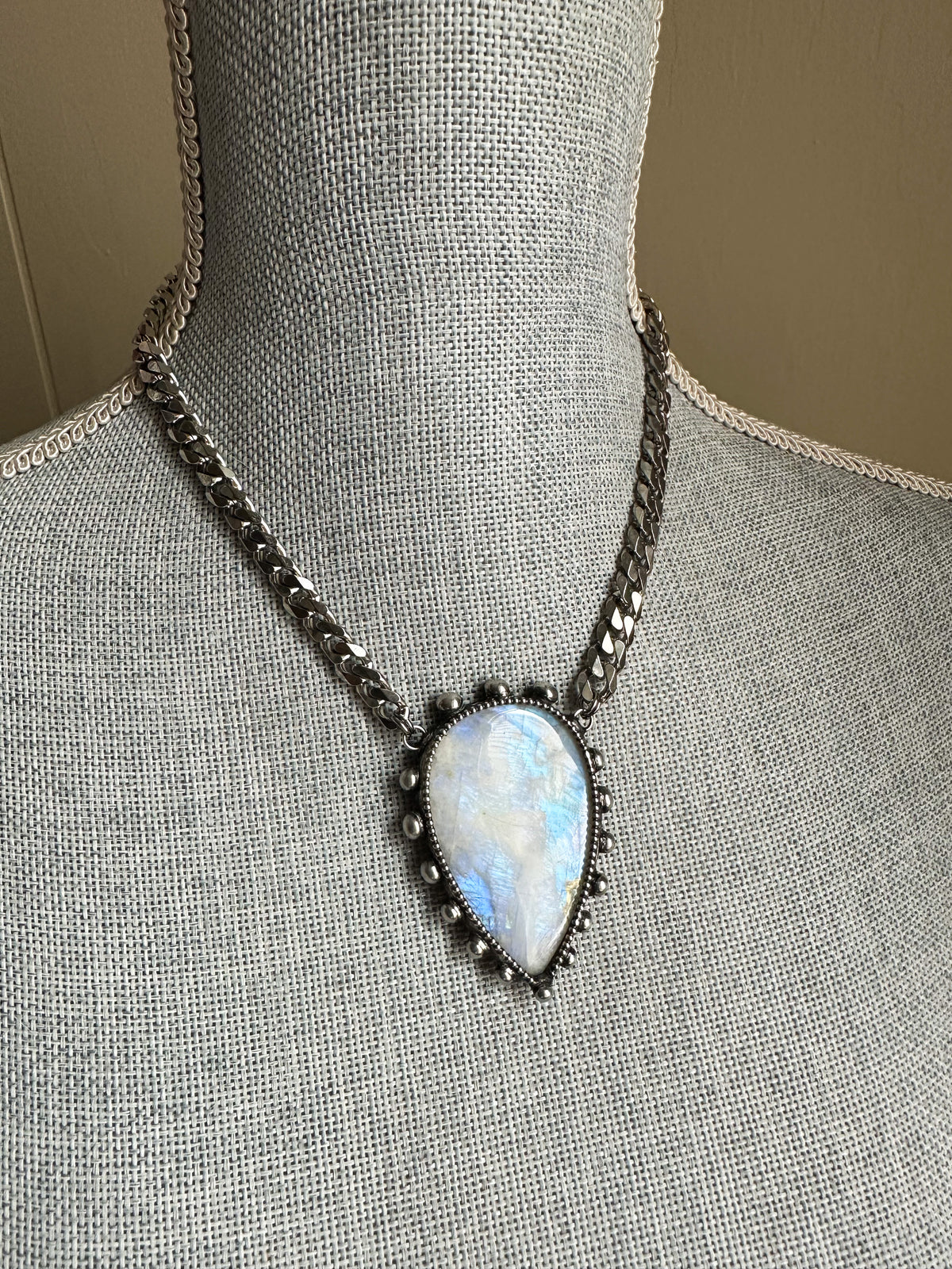 Rainbow Warrior necklace with owl spirit inclusion