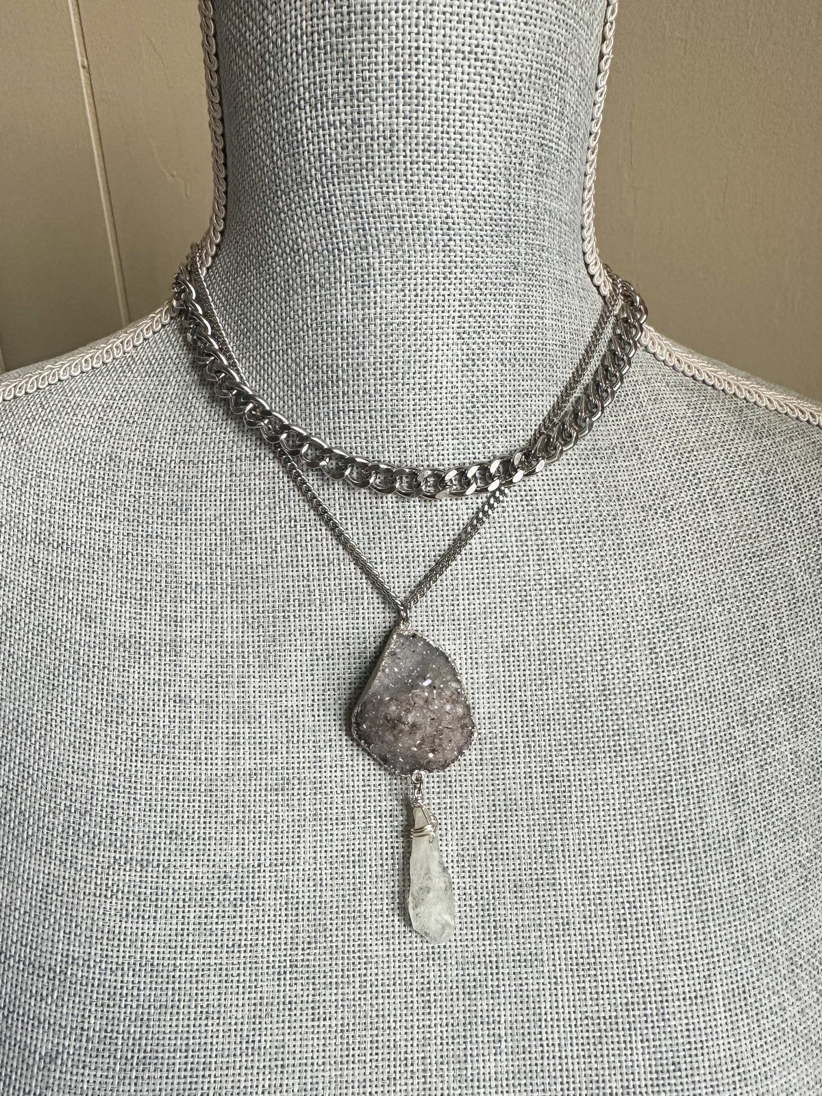 Luck Magic amulet layered necklace