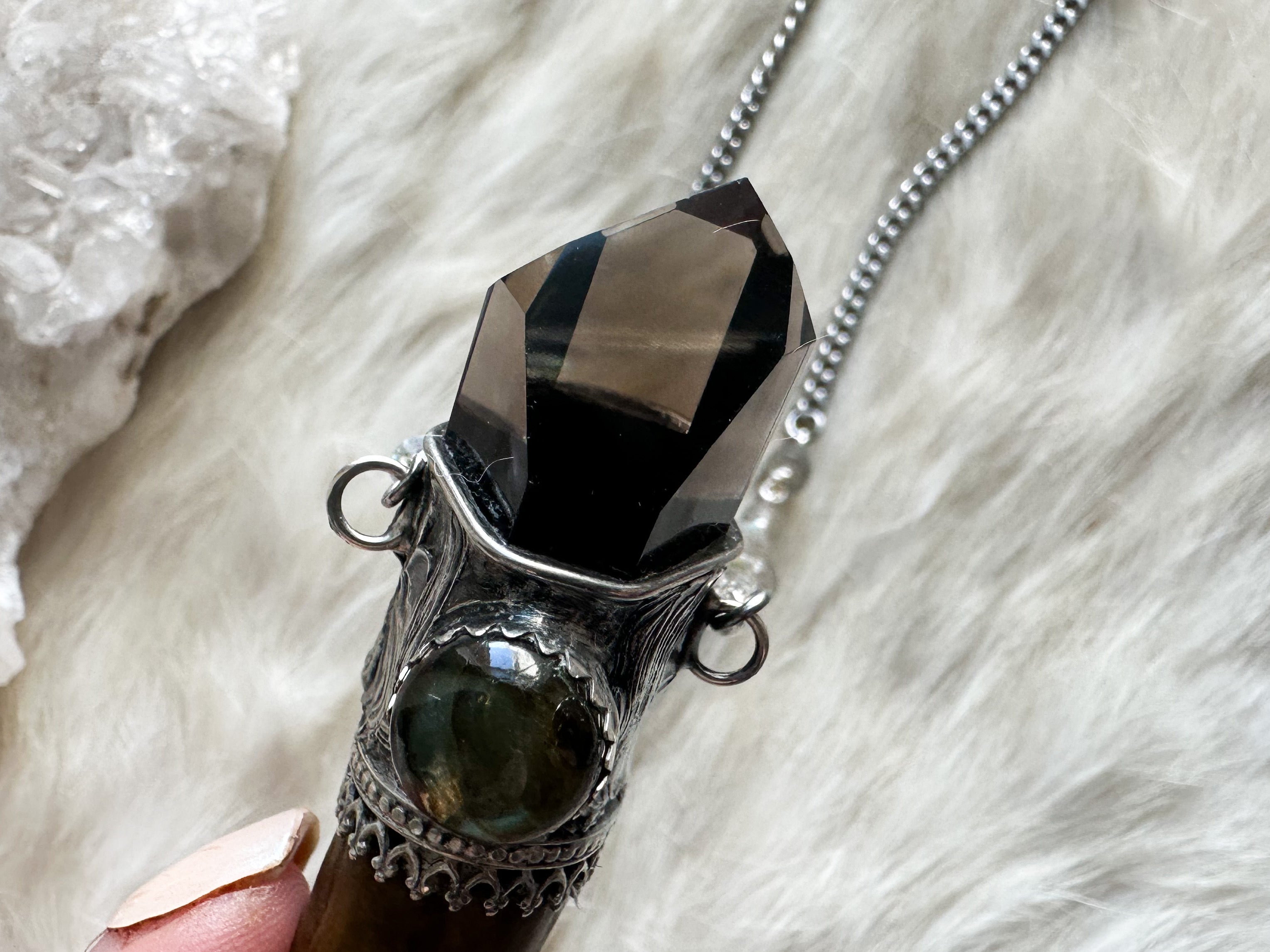 Forest Spirit magic wand necklace