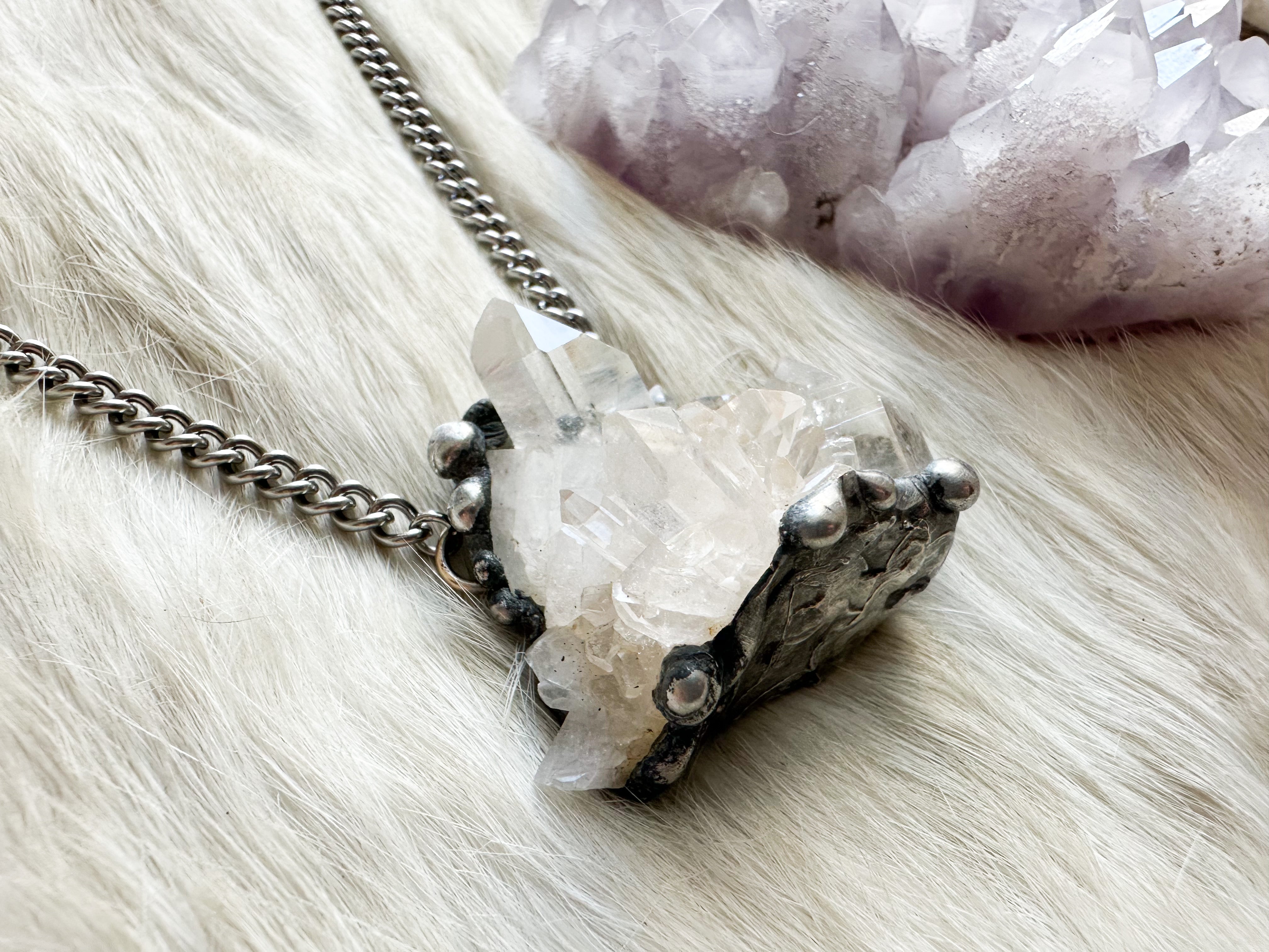 Crystal Cluster necklace