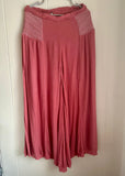 Free People smocked waist wide leg pants size M new