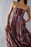 Free People Extratropical maxi dress in plaid size large new with tags