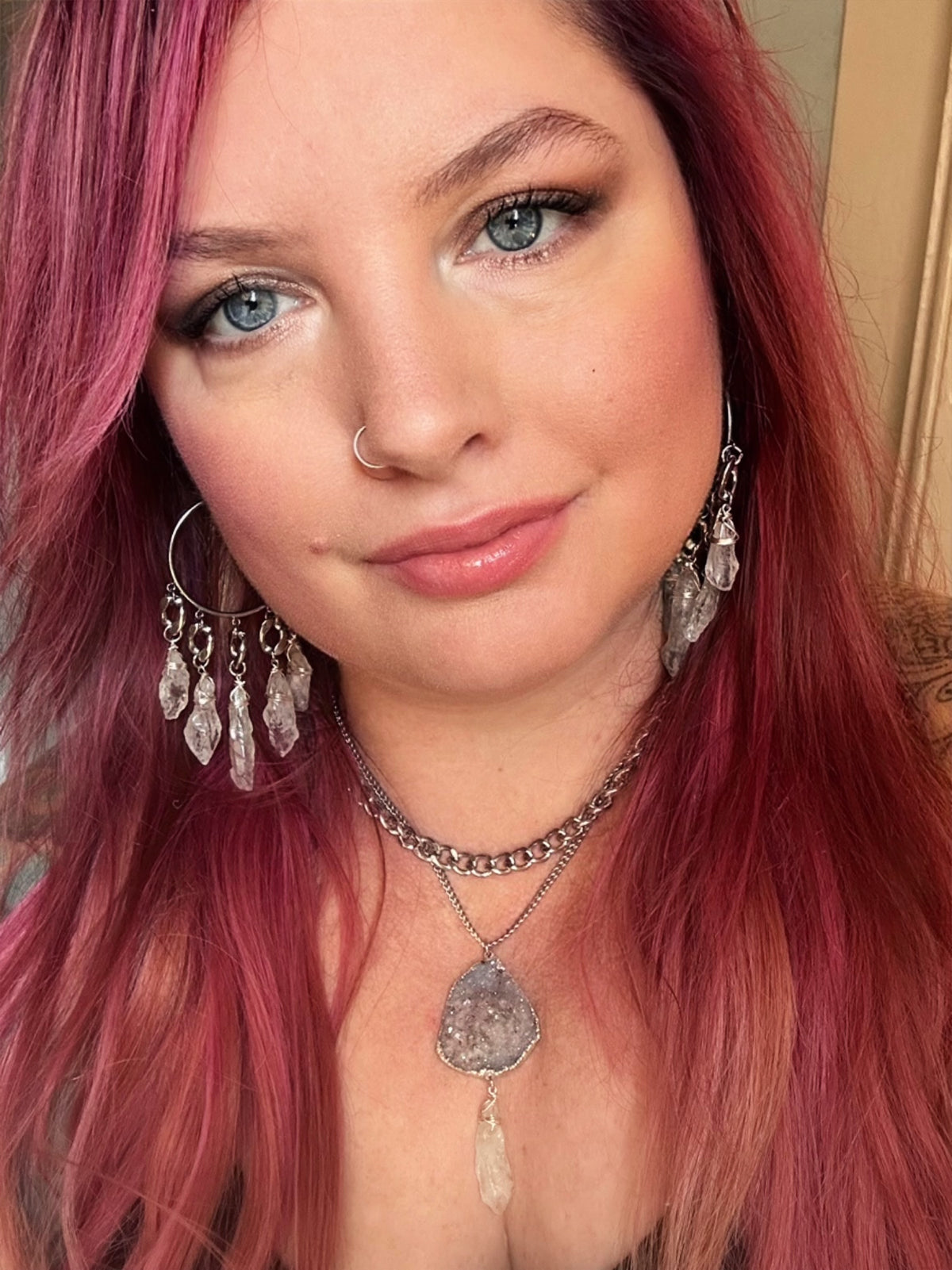 New Horizons hoop earrings