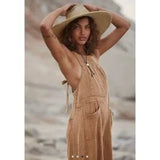 Free People Cypress Ave jumpsuit size XL in chocolate brown new with tags