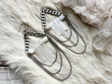 Selenite Shield earrings