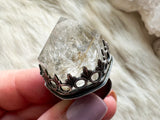 Golden Ray crystal power ring size 8