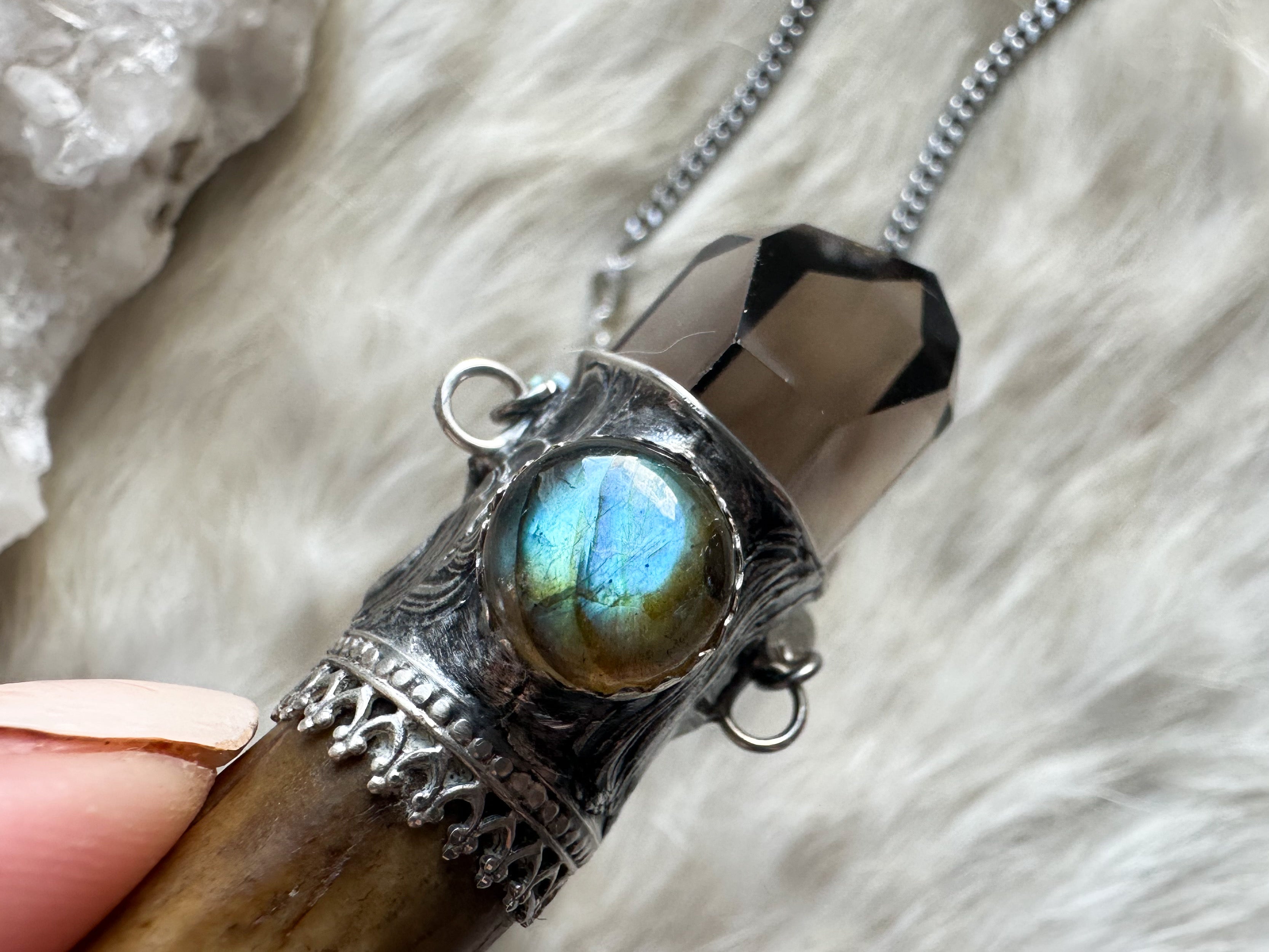 Forest Spirit magic wand necklace