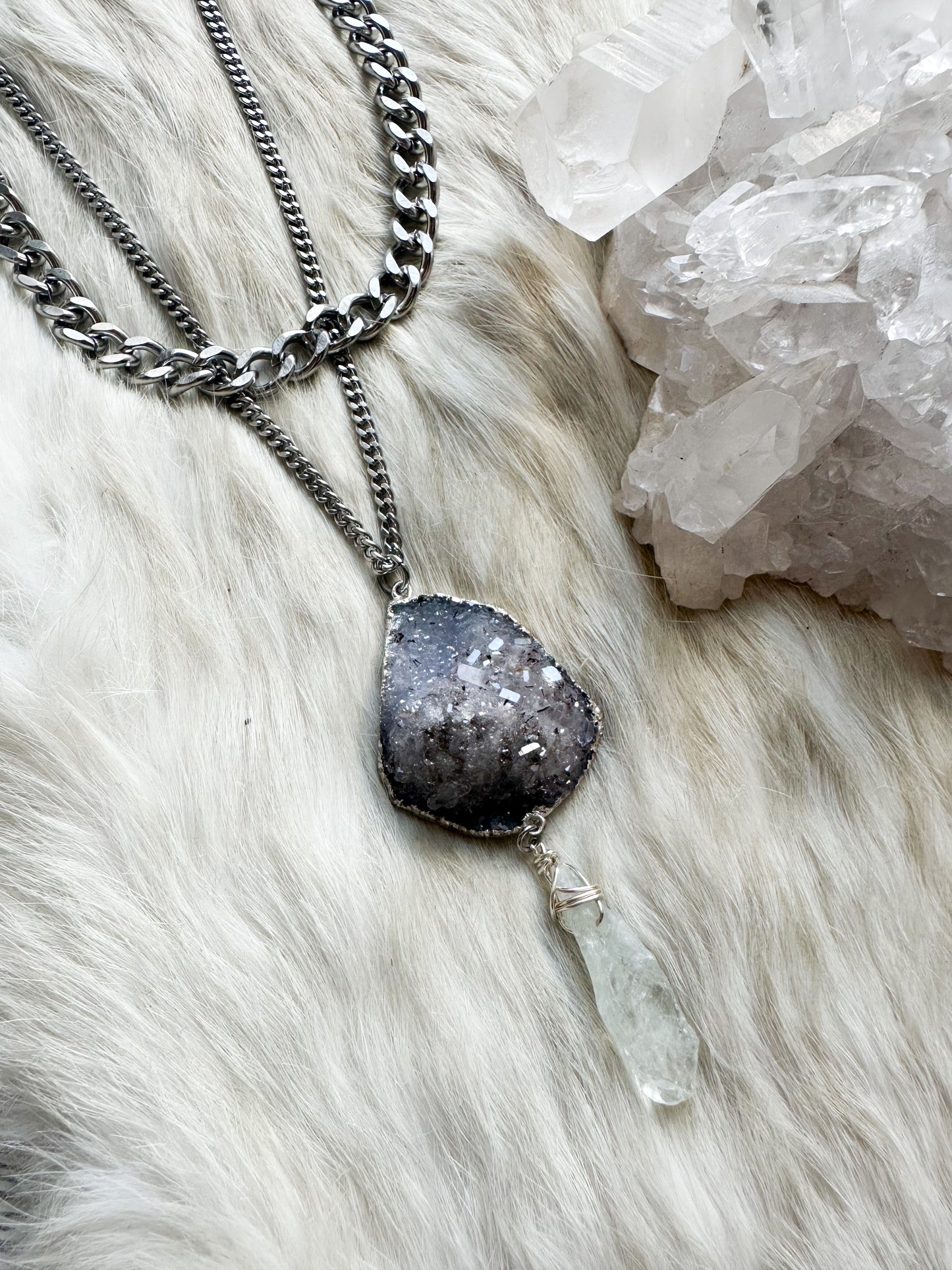 Luck Magic amulet layered necklace