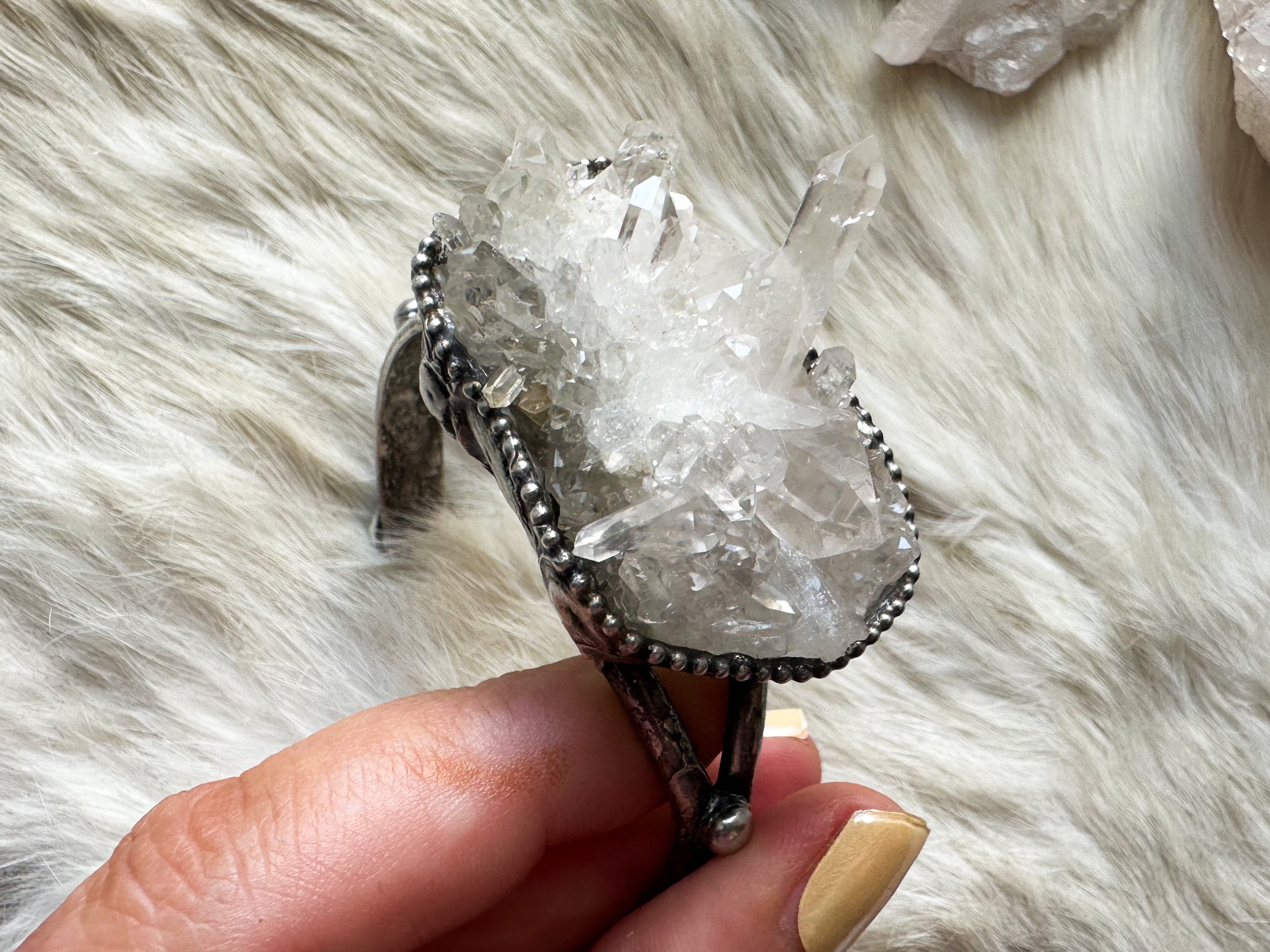 Quartz Cluster Power Cuff