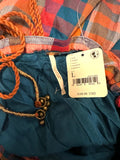 Free People Extratropical maxi dress in plaid size large new with tags