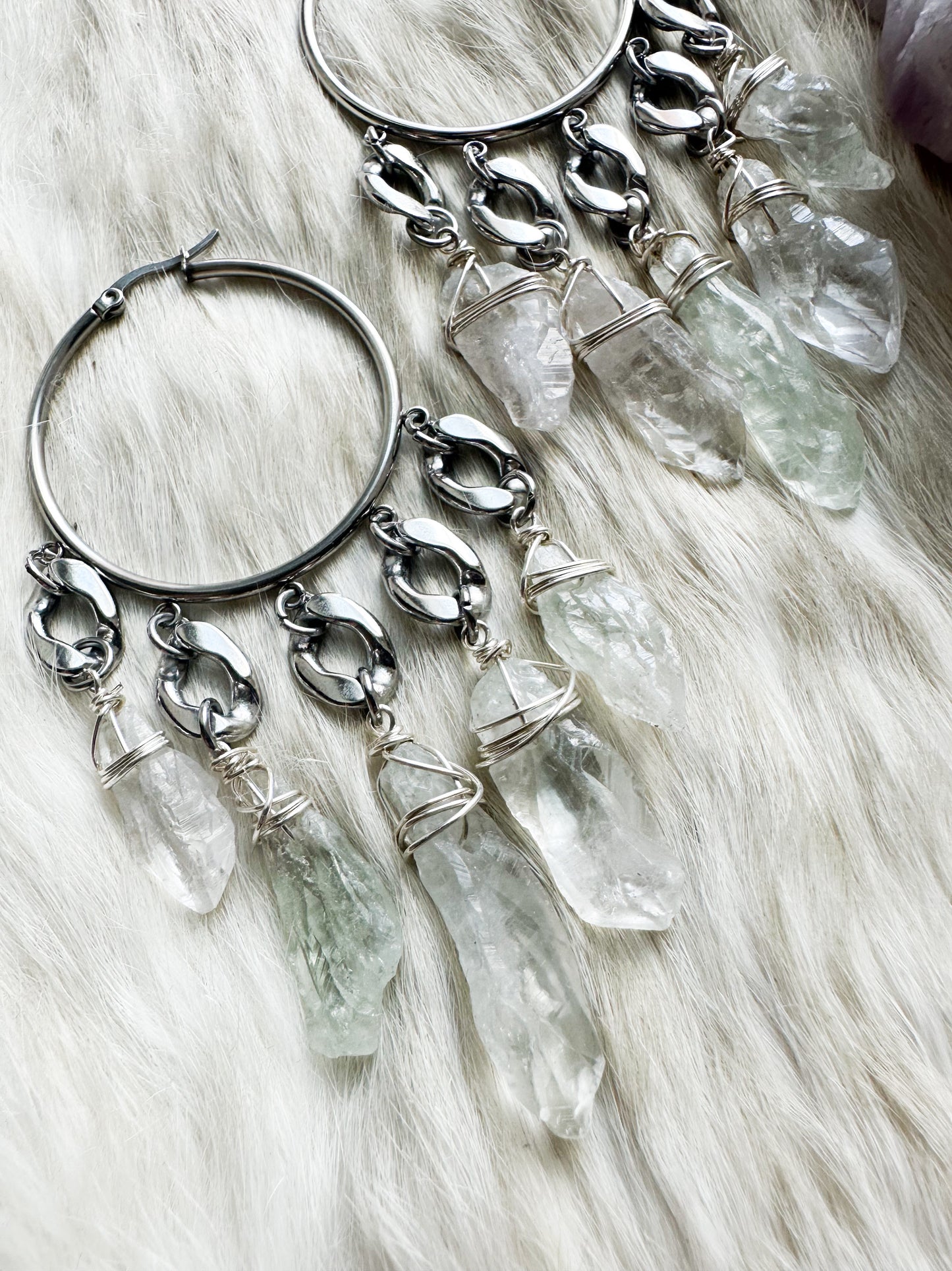 New Horizons hoop earrings
