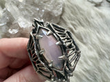 Sterling silver and opalite ring by Jamie Spinello adjustable size
