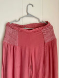 Free People smocked waist wide leg pants size M new