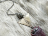 Earth Warrior lariat necklace