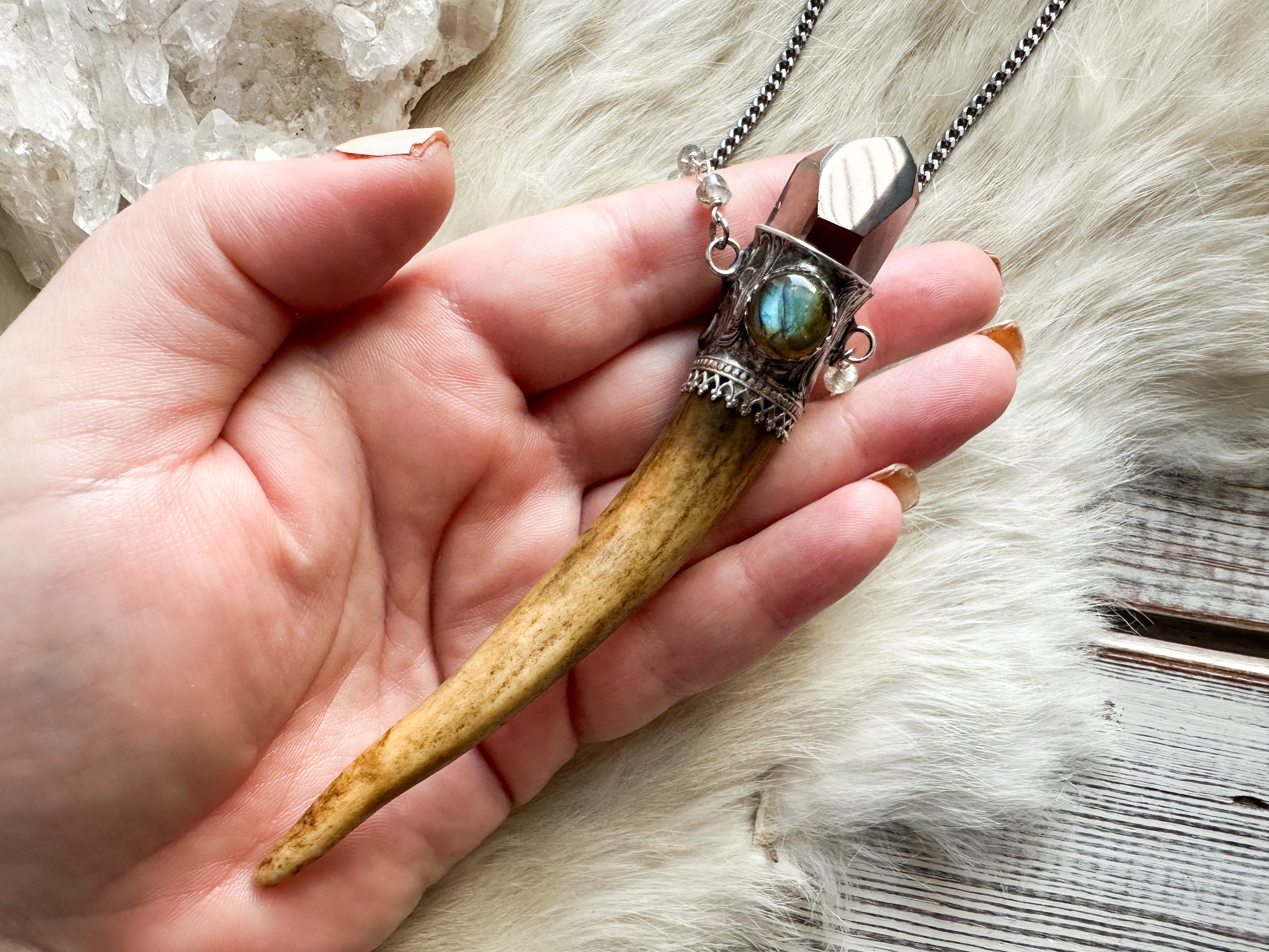 Forest Spirit magic wand necklace